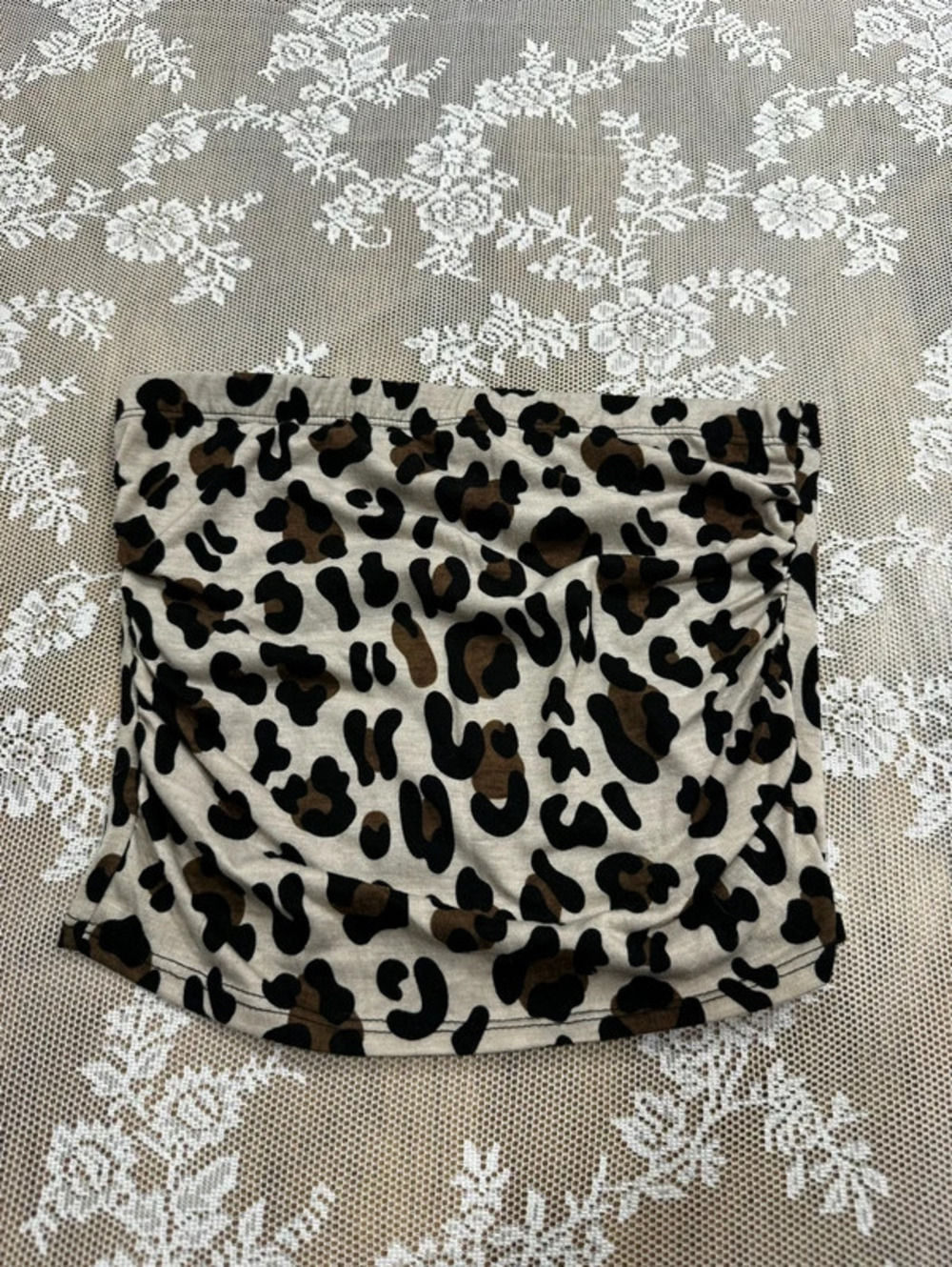 cheetah print tube top